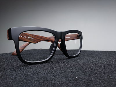 black framed eyeglasses thumbnail