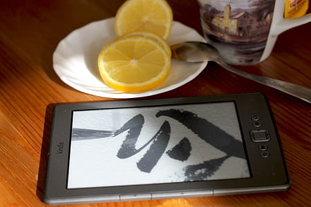 black Amazon Kindle ebook reader thumbnail