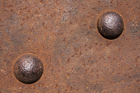 Heads, Rivet, Rusted, Iron, Old, riveting heads thumbnail
