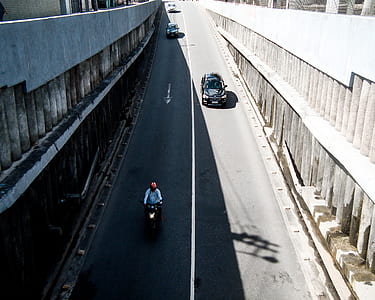 man ride on motorcycle on asphalt road thumbnail