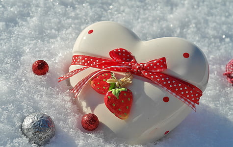 white and red heart decor thumbnail