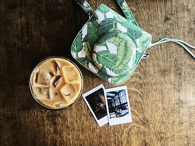 flat photography of bag, case, and photos thumbnail