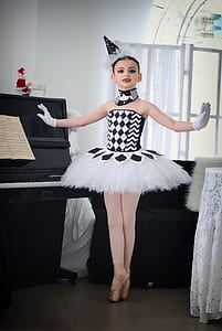 girl wearing ballerina dress and ballerina flats thumbnail