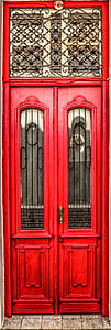 red wooden door thumbnail