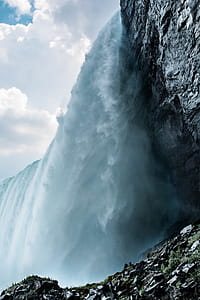Low Angle Photography of Waterfall thumbnail