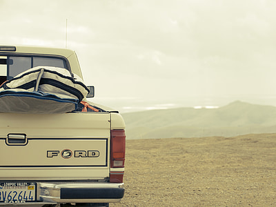 white Ford pickup truck thumbnail
