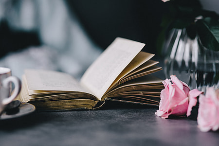 Lovely roseses, book and coffee thumbnail
