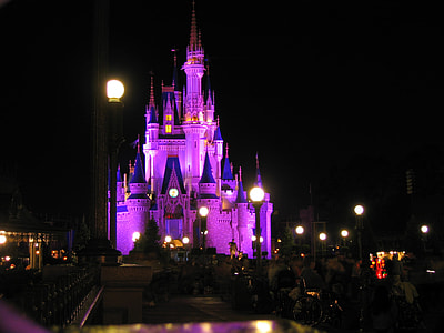 blue and pink lighted castle thumbnail
