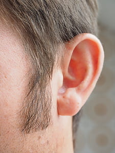 close-up photography of left man ear thumbnail