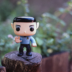 Pop! Star Trek Spock vinyl figure on wooden surface thumbnail