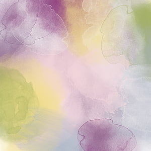 white, yellow, and purple abstract painting thumbnail