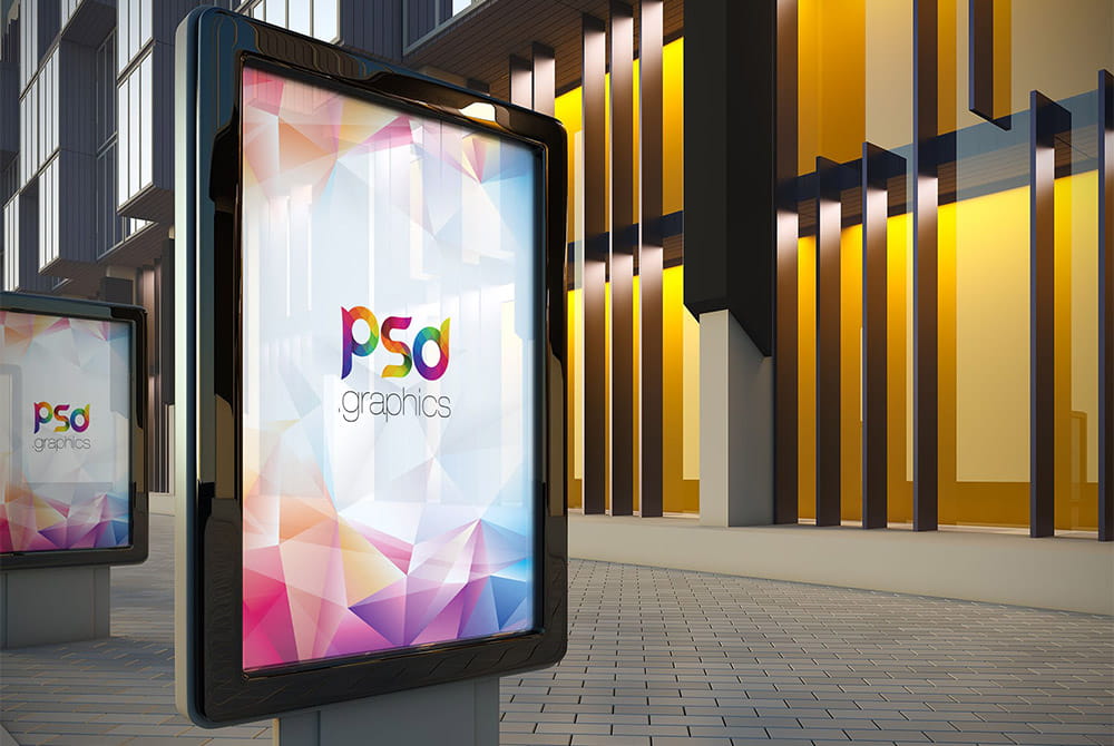 Outdoor Advertising Billboard Mockup Psd Psd File Free Graphics