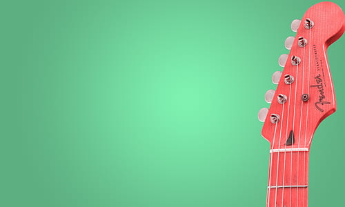 red Fender guitar headstock thumbnail