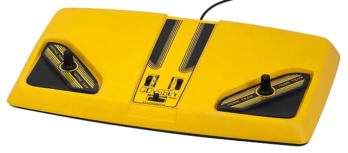 rectangular yellow and black plastic case on white surface thumbnail