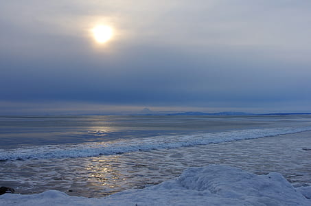 seashore during sunset thumbnail