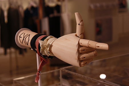 brown woden Exo hand robot model thumbnail
