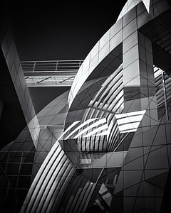 grayscale photo of white building thumbnail