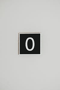 number 0 board on white surface thumbnail