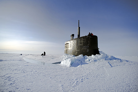 submarine stock in snow thumbnail