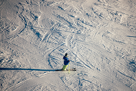 Skier on ski slope thumbnail
