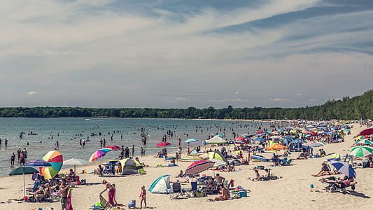Busy Beach Photo thumbnail
