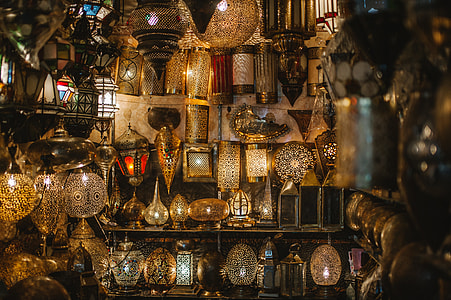shallow focus photography of assorted lamps thumbnail