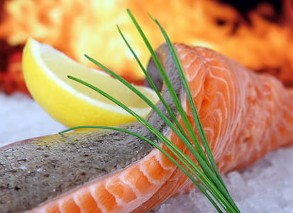 fish meat with sliced lemon thumbnail