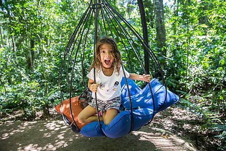 girl trapped inside egg chain at forest thumbnail