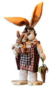 bunny holding carrot plush toy thumbnail