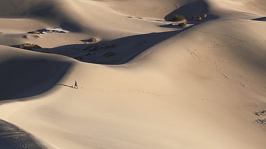 man walking on desert thumbnail