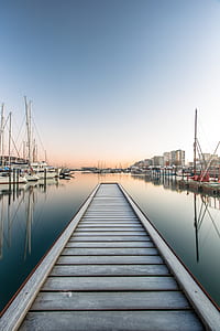 white wooden dock thumbnail