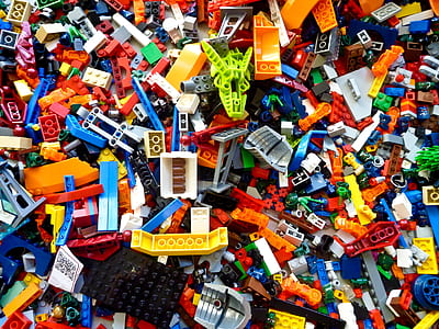 assorted LEGO building block lot thumbnail