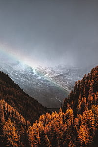 aerial photography of mountains thumbnail