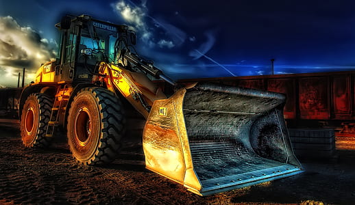 photo of front loader digital wallpaper thumbnail