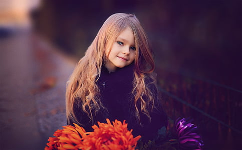 bokeh shot of girl in black top thumbnail