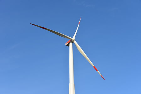 white and red wind turbine photo thumbnail