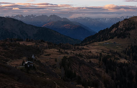 aerial photography of houses on mountain thumbnail