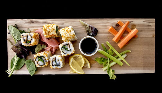 Cooked Food on Brown Wooden Board thumbnail