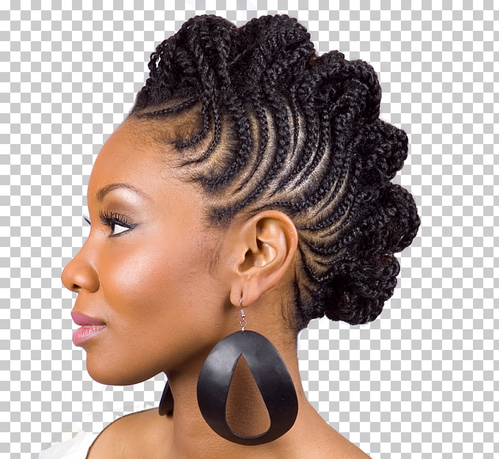 Updo Mohawk Hairstyle Braid Cornrows Hair Png Clipart Free