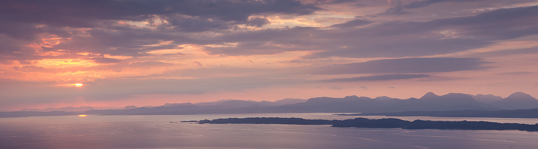 sunset over the horizon thumbnail