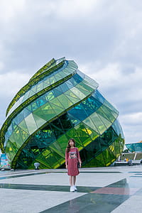 Green and Teal Glass Dome Building thumbnail