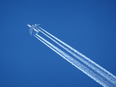 white airplane on air thumbnail