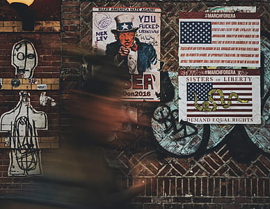 USA flag themed quoted wall decor thumbnail