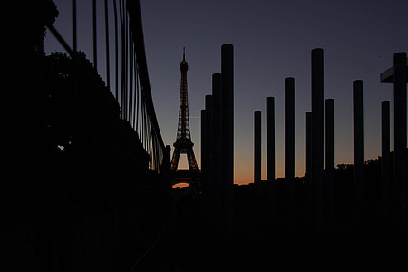 silhouette photo of Eiffel Tower, Paris, France thumbnail