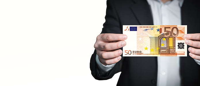 person holding 50 Euro banknote thumbnail