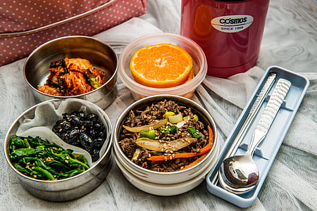 flatlay of food on tray thumbnail