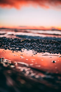 macro photography of stones with pink background thumbnail