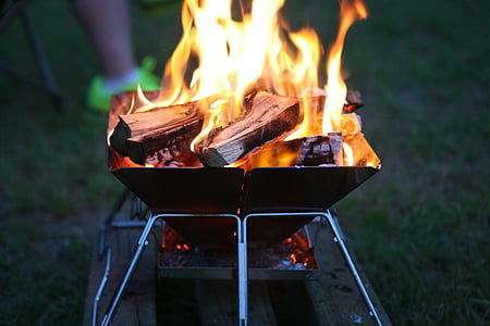 firewood burning on firepit thumbnail