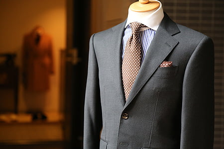 gray and brown formal attire thumbnail