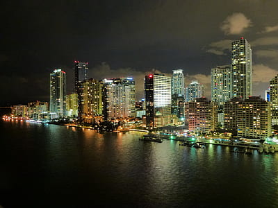 lighted city buildings thumbnail
